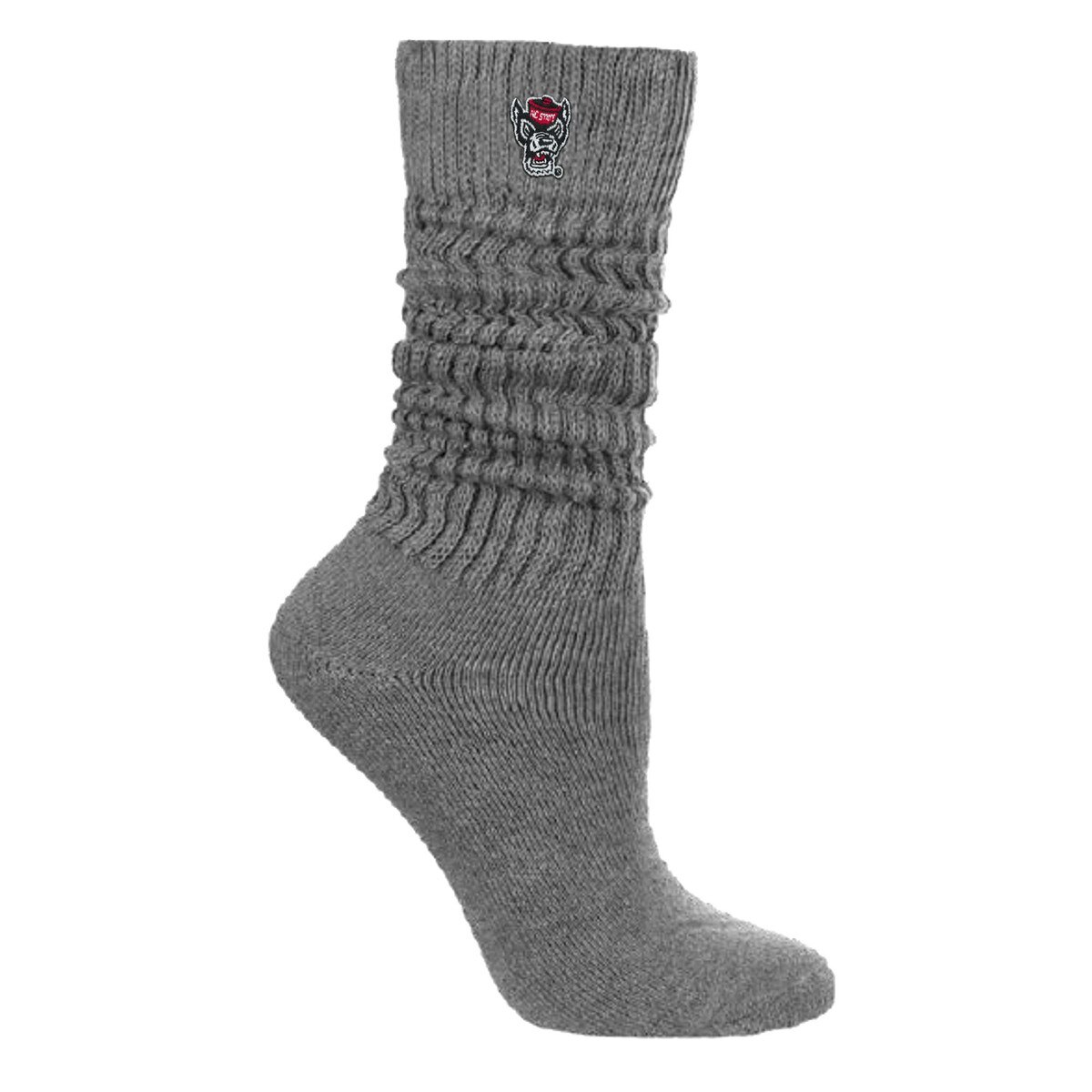 Sock Ladies Scrunch Grey With Tuffy
